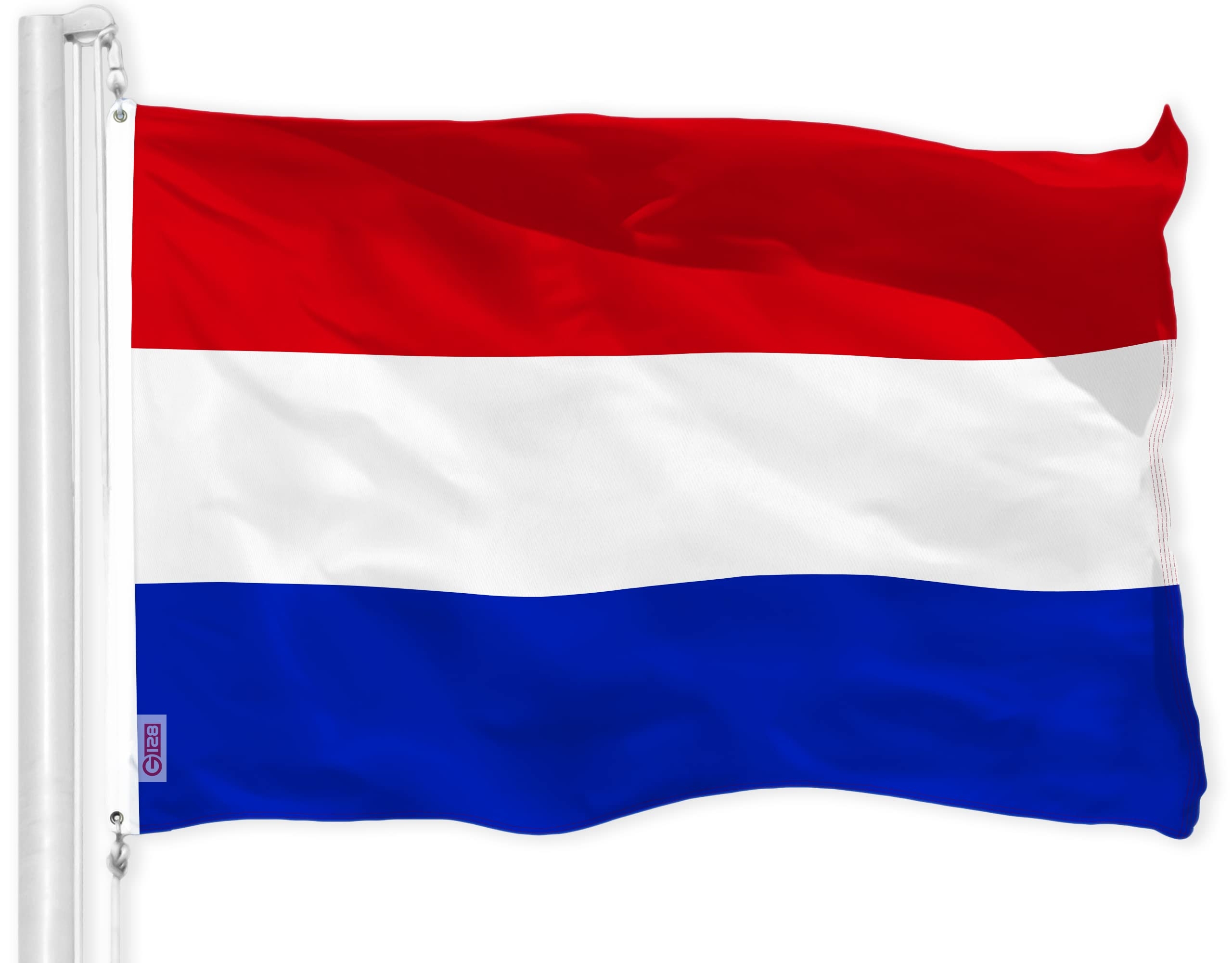 Amazon G128 Netherlands Dutch Flag 3x5 Ft LiteWeave Pro Series Printed 150D Polyester Country Flag Indoor Outdoor Vibrant Colors Brass Grommets Thicker And More Durable Than 100D 75D Polyester 