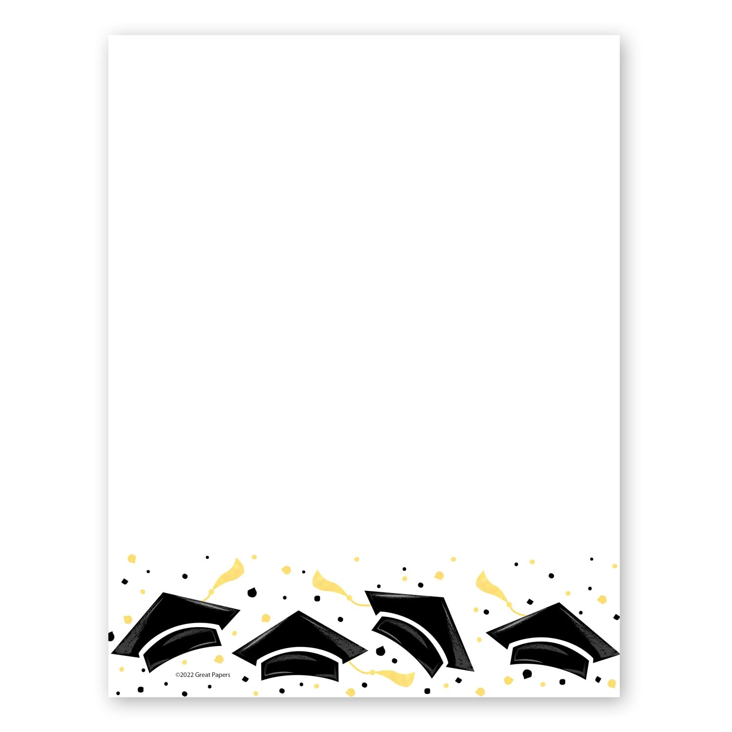 Amazon Graduation Cap Confetti Letterhead 50 Sheets 8 5