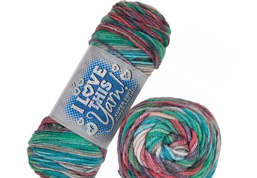 Amazon Hobby Lobby Green Turquoise U0026 Red Print I Love This Yarn