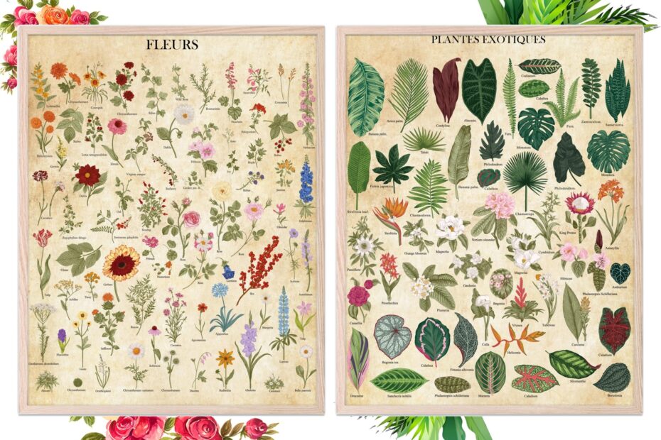 Amazon Insire Botanical Prints Plant Pictures Wall Art Vintage Botanical Poster Prints Vintage Plant Poster Unframed 11x14 Posters U0026 Prints