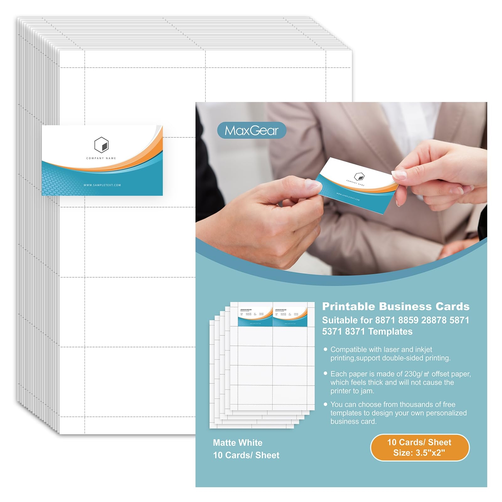 Amazon MaxGear Blank Business Cards 200 Printable Business 