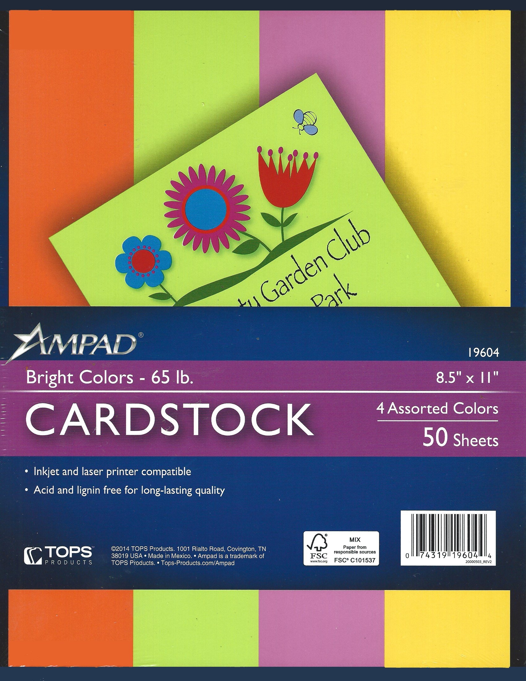 Amazon Neon Bright Colors Printable Cardstock Paper 8 1 2