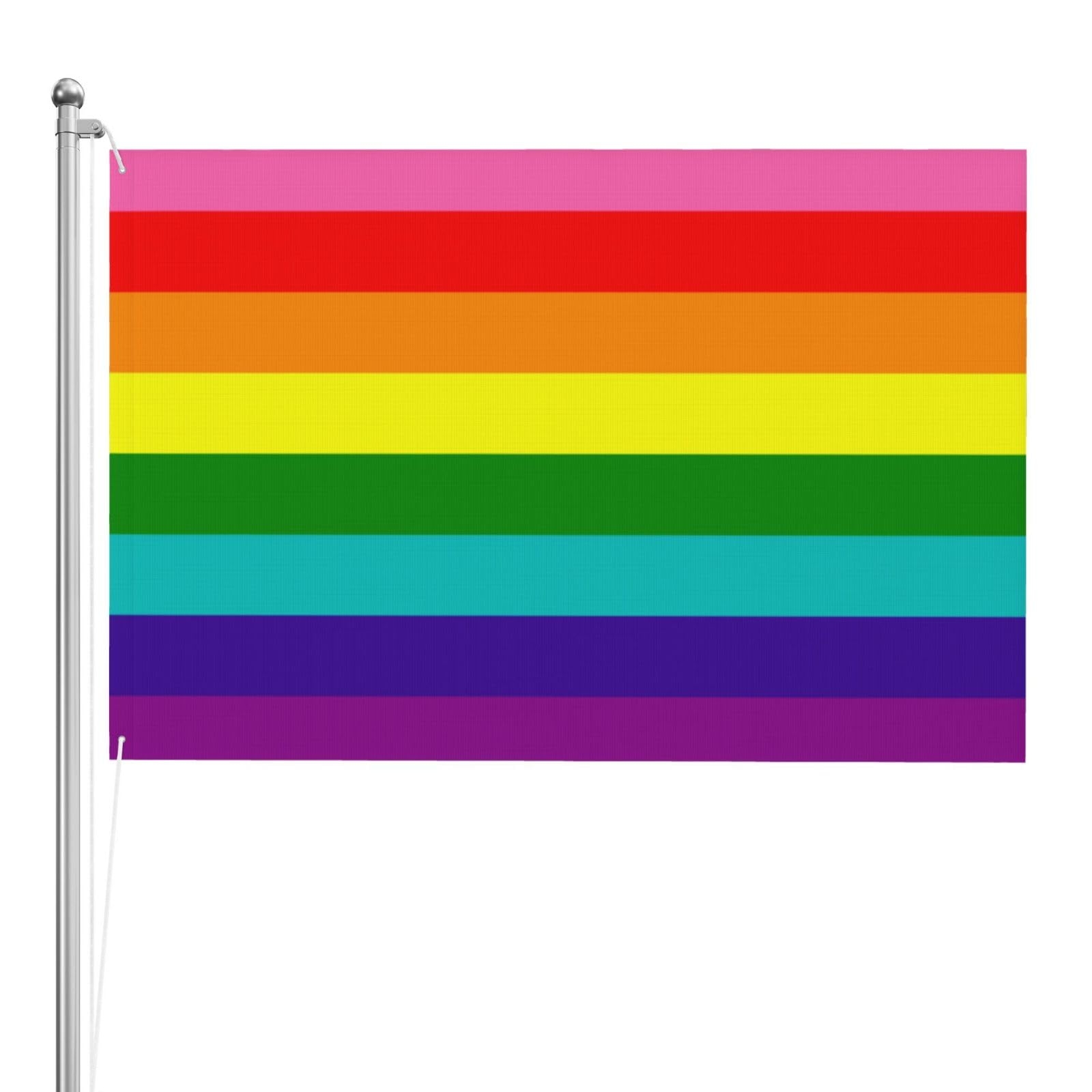 Amazon Original Rainbow Pride Flag LGBTQ Double Sided 4X6 