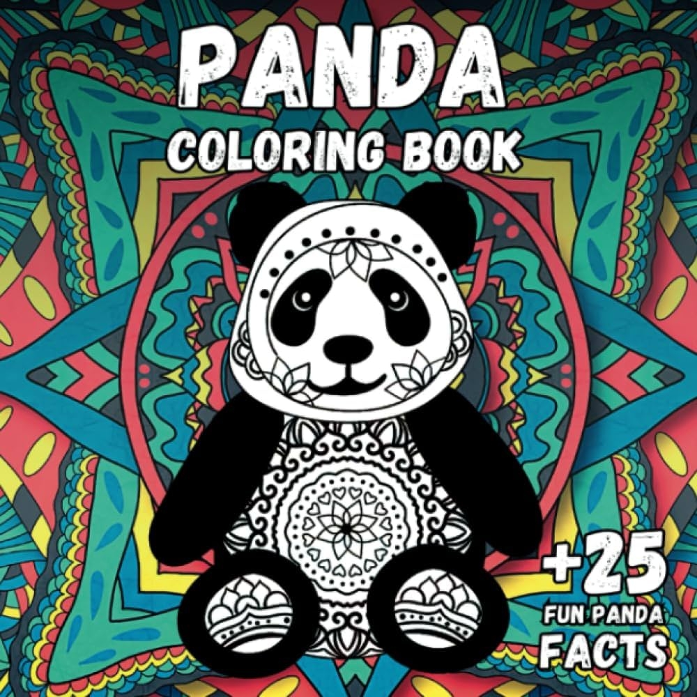 Amazon Panda Coloring Book Stress Relief U0026 Relaxation For Adult Or Kid Cute U0026 Beautiful Bear Positive Animal Perfect Birthday Present For Boy And Girl 9798566381947 Coloring Books Stress Less Books