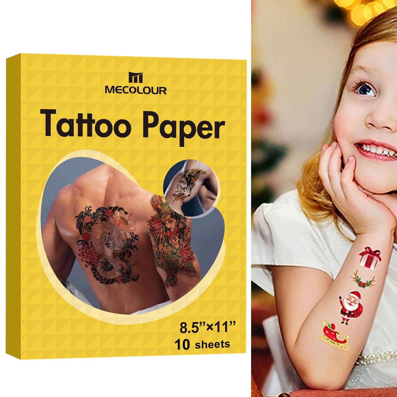Amazon Printable Temporary Tattoo Paper For Laser Inkjet Printer 8 5