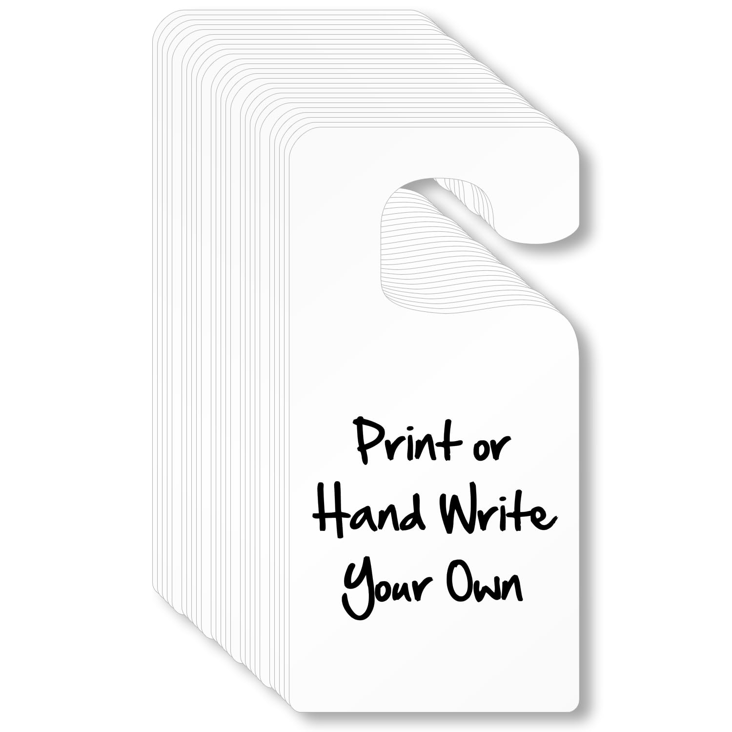 Amazon SmartSign Pack Of 25 7 X 3 5 Inch Blank Write on Printable Parking Permit Rearview Mirror Hang Tags 15 Mil Plastic White Office Products