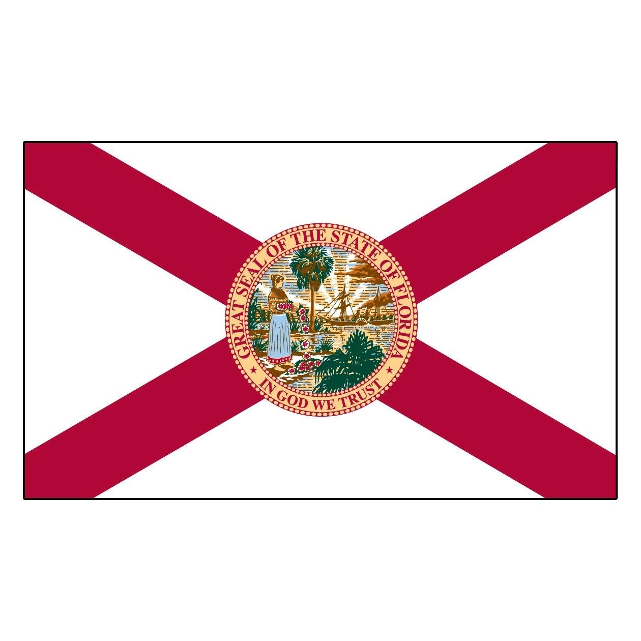 Amazon State Flag Florida 3x5 3 X 5 Banner USA Outdoor Flags Patio Lawn U0026 Garden