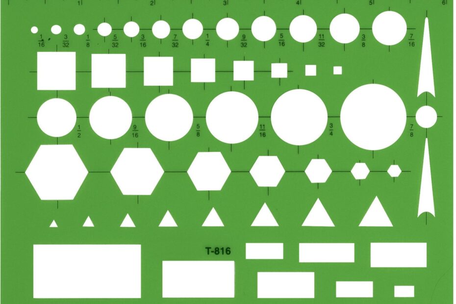 Amazon Westcott T 816 All Purpose Technical Drawing Template Plastic Shape Template Tool Green 4 5 By 6 In Technical Drawing Templates