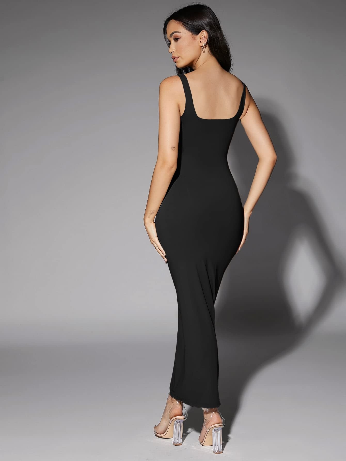 Amazon Women s Dresses Solid Scoop Neck Tank Dress Dress For 