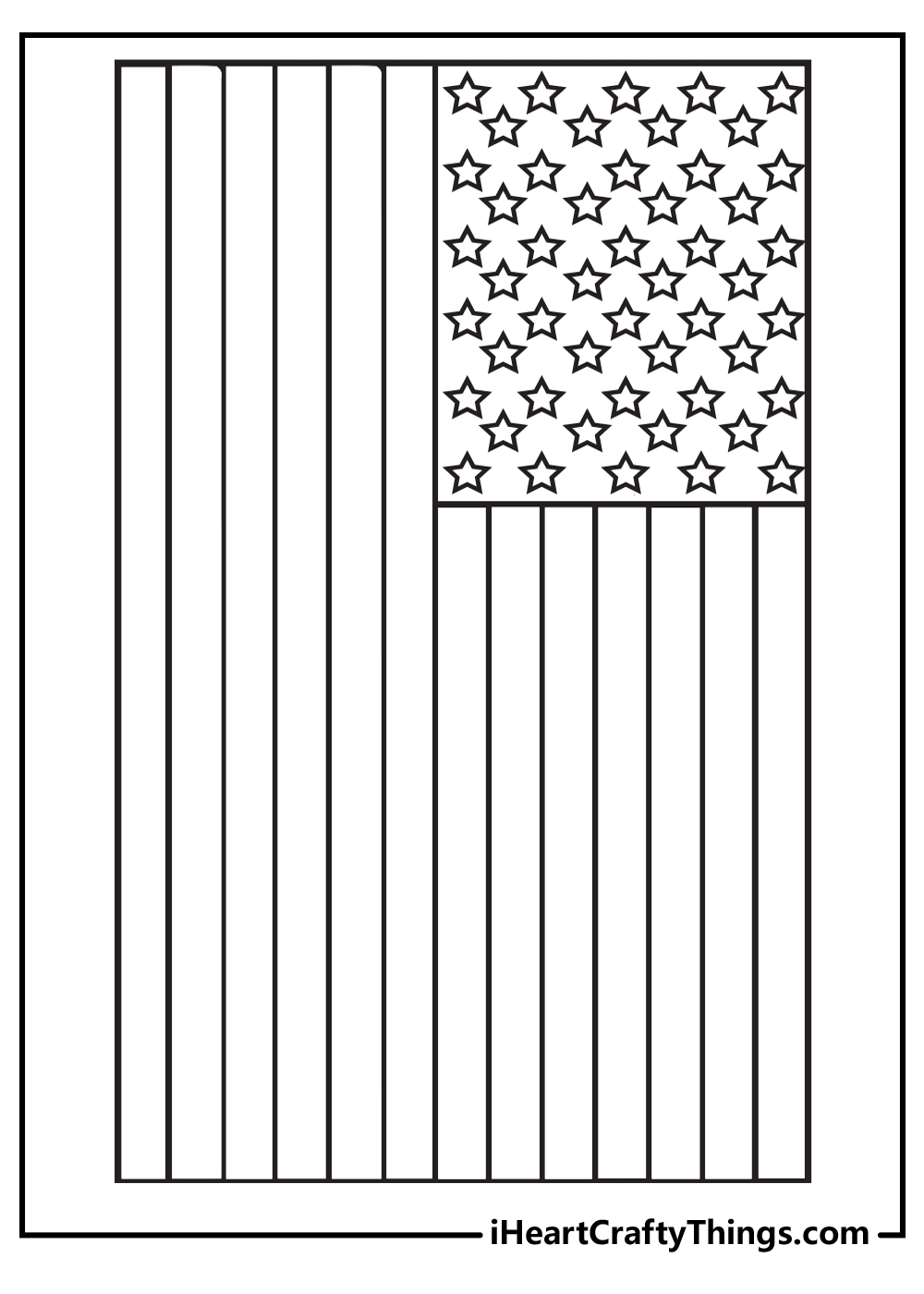 american flags to color