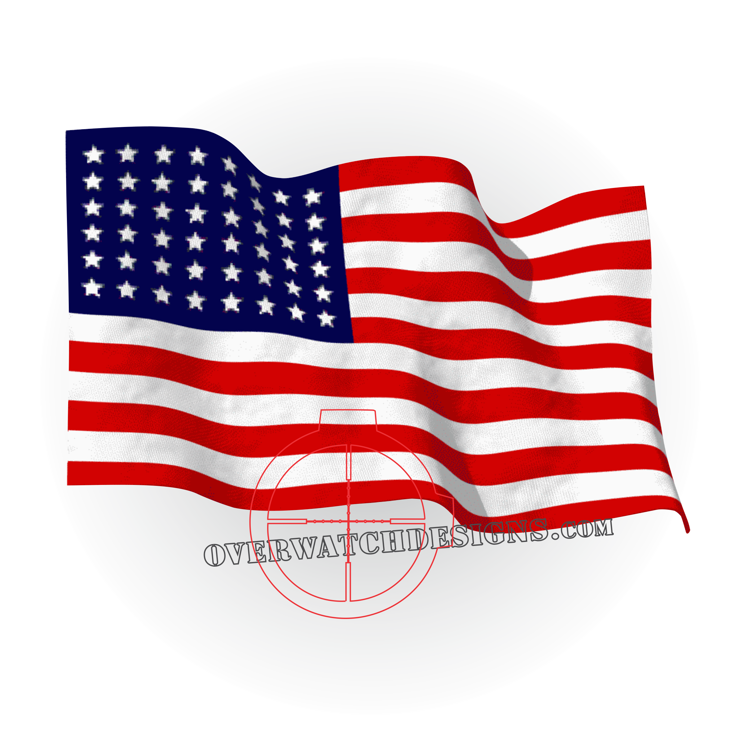american flag red color