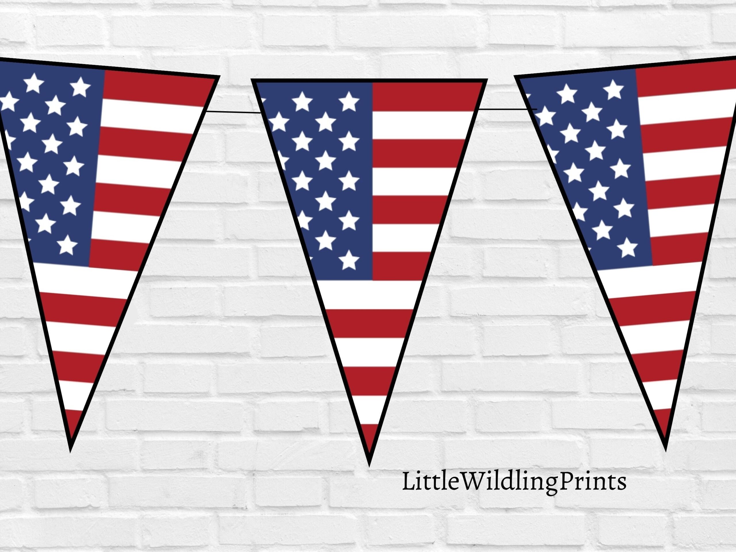 printable american flag