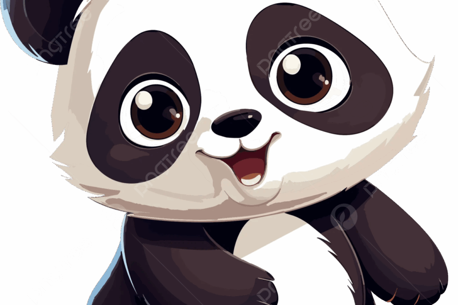 Anak Panda Warna Datar Panda Satwa Clipart PNG Transparan Dan Clipart Untuk Unduhan Gratis