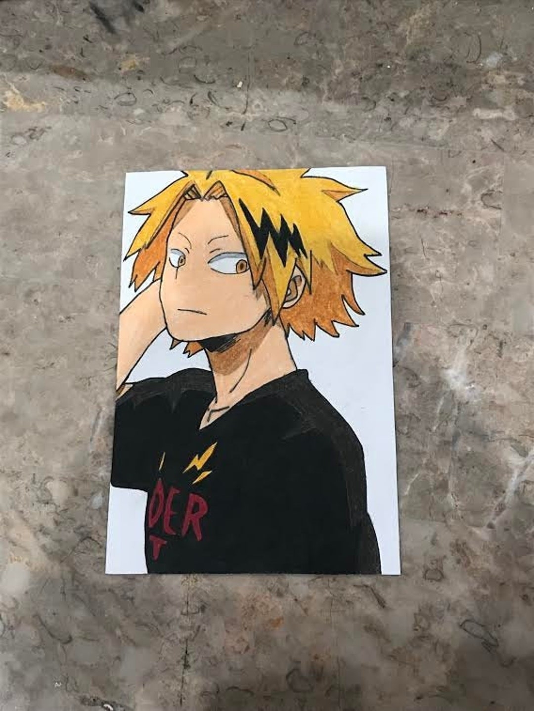 Anime Color Pencil Drawings BHNA Etsy
