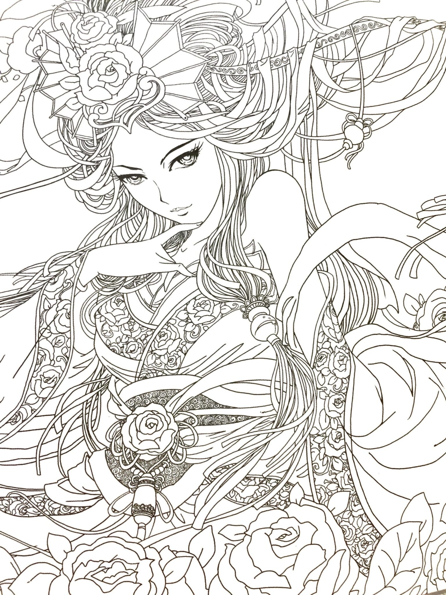 Anime Coloring Book AdultcoloringbookZ