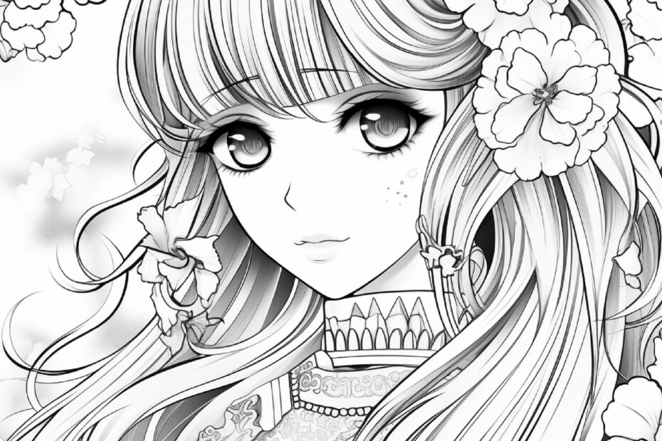 Anime Coloring Pages 200 Pages Printable Instant Download PDF Best Selling Item Etsy Coloring Book Trending On Etsy Etsy