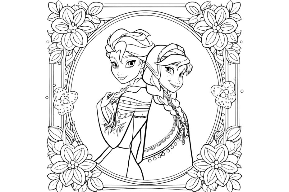 Anna And Elsa In A Flowery Setting Images Tagged