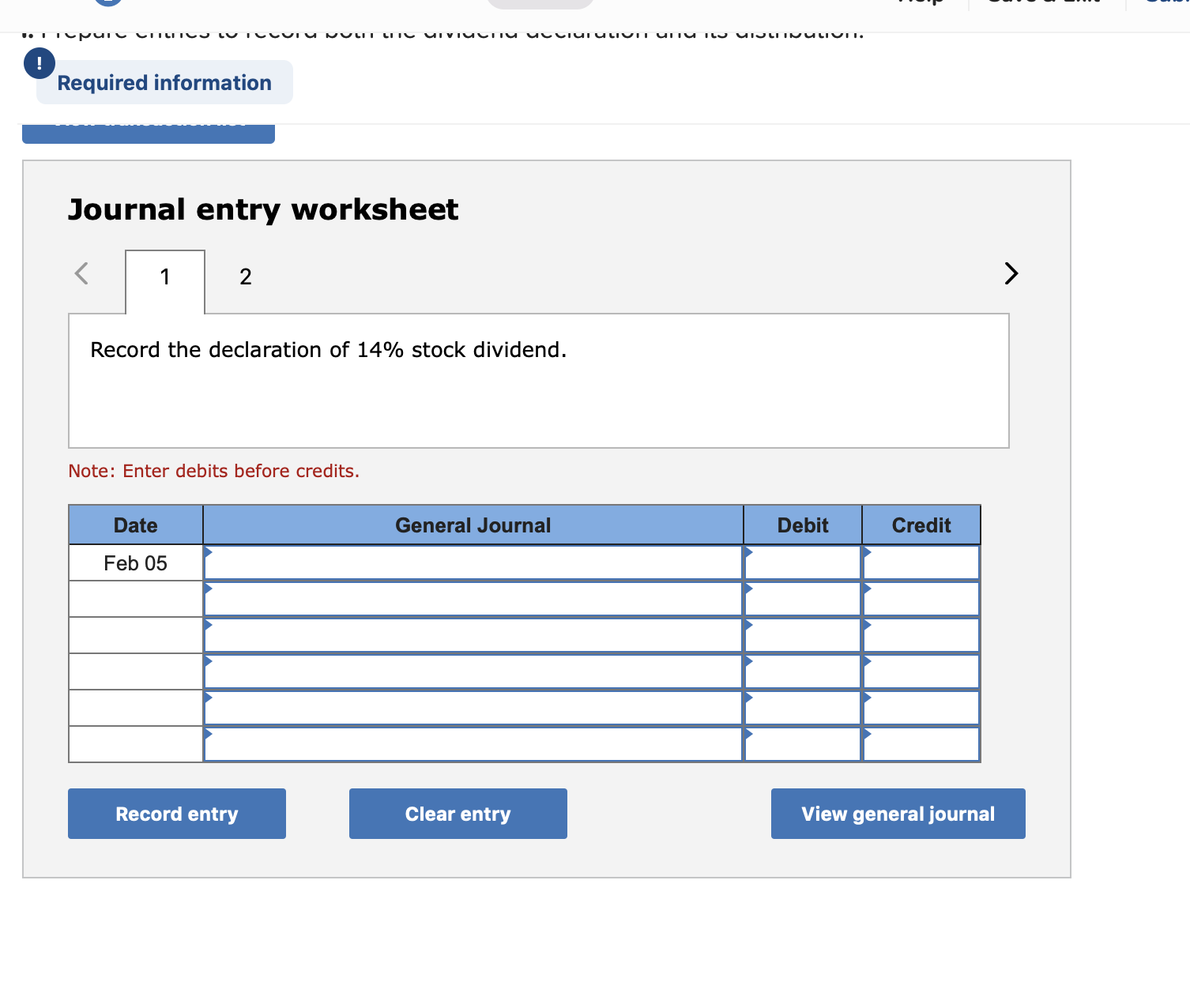 Answered Required Information Journal Entry Bartleby Worksheets Library