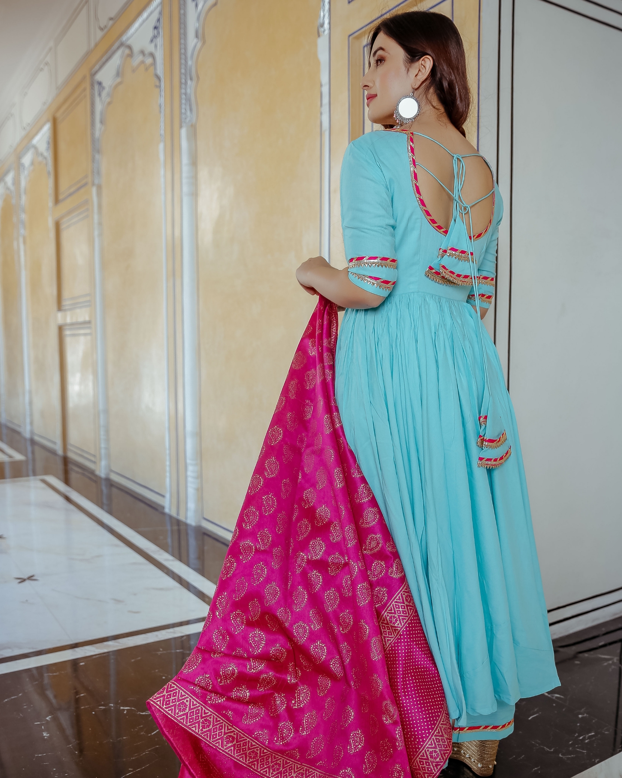 Aqua Blue And Pink Suit Set Set Of Three By Floral Tales The 