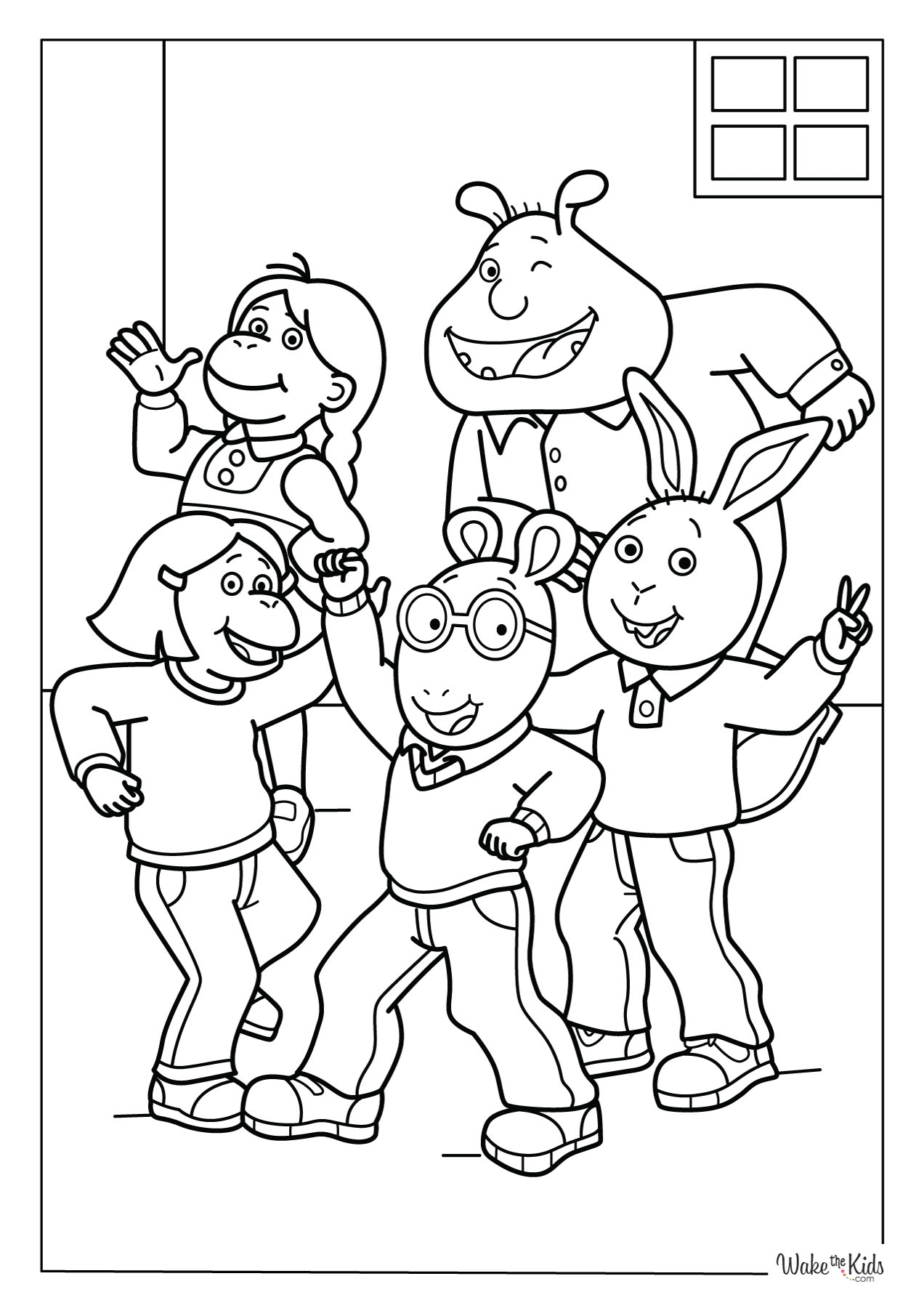Arthur Coloring Pages Free Printable PDFs WakeTheKids