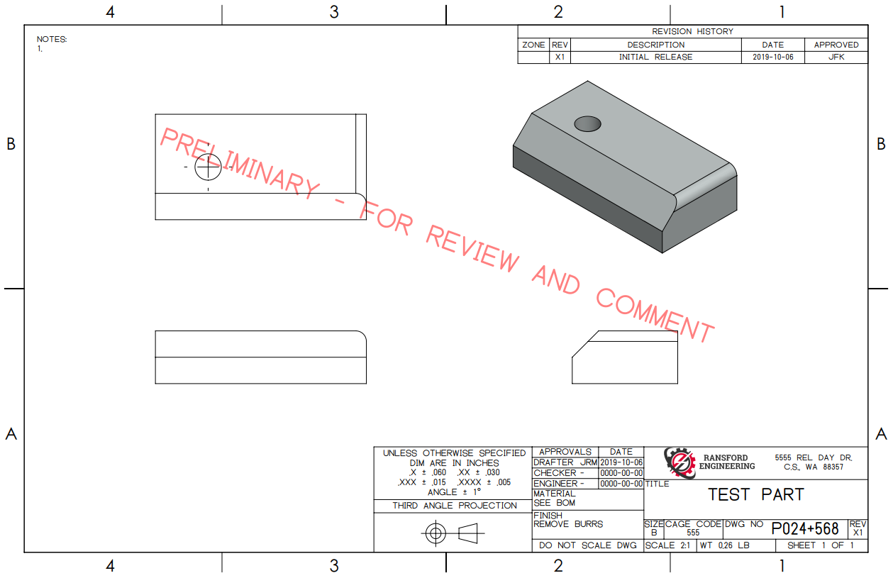 ASME Y14 Solidworks Drawing Templates TuningJohn