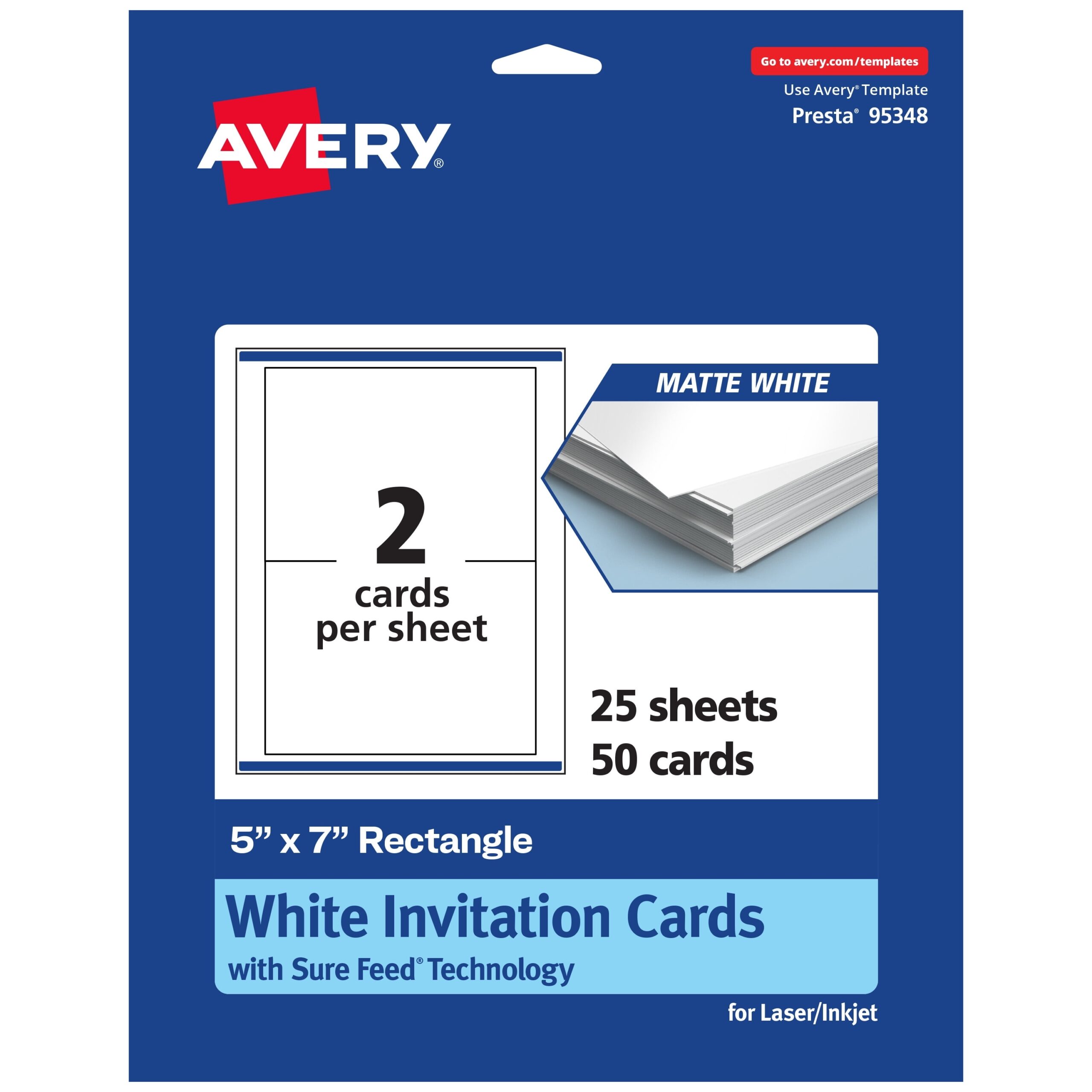 Avery Printable Rectangle Cards 5