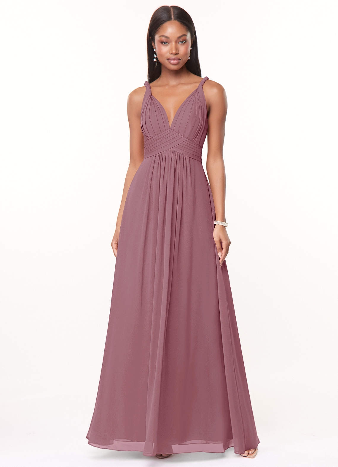 Azazie Maren Vintage Mauve Bridesmaid Dresses Azazie