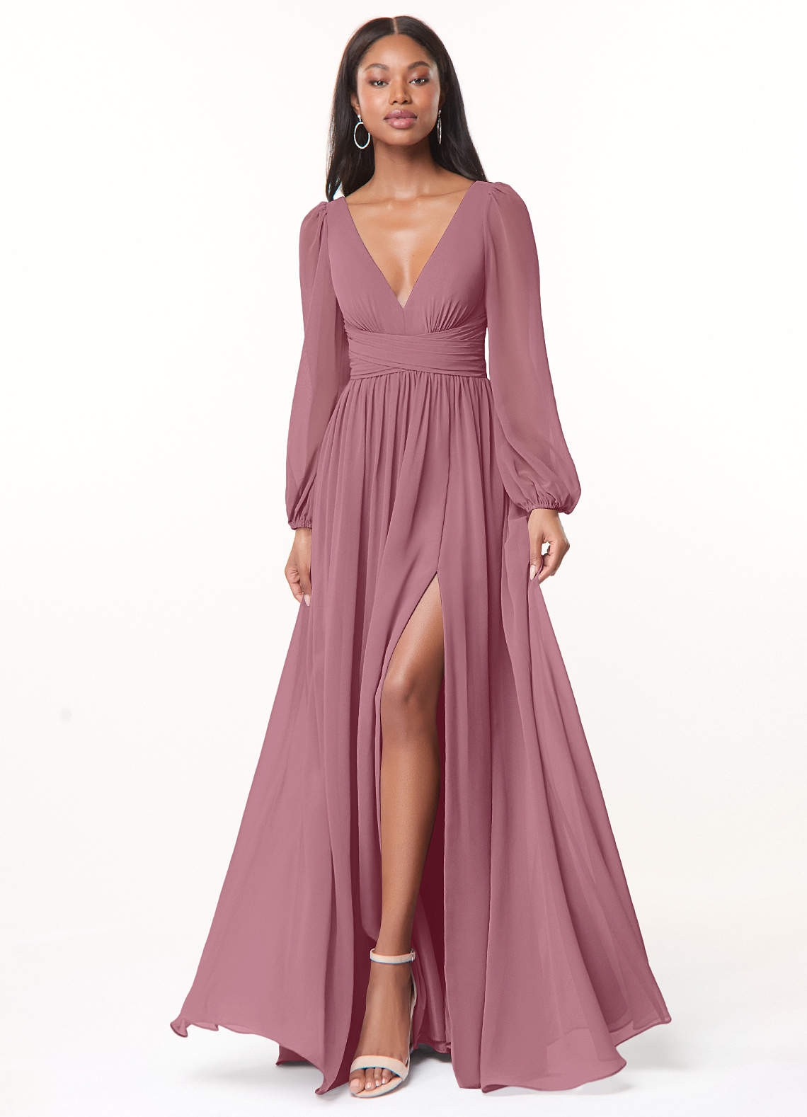 Azazie Norah Vintage Mauve Bridesmaid Dresses Azazie