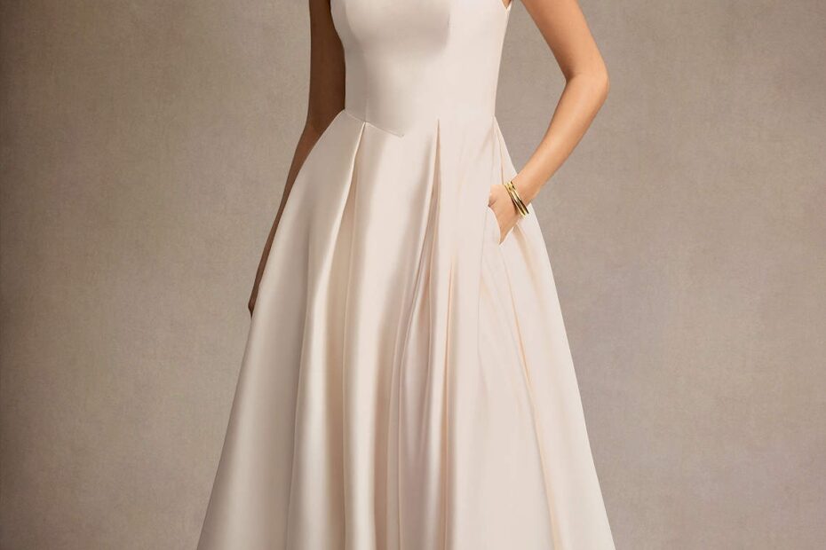 Azazie Plus Size Midi Dresses A Line Wedding Guest Formal Dresses Sleeveless Square Neck Bra Friendly Cream