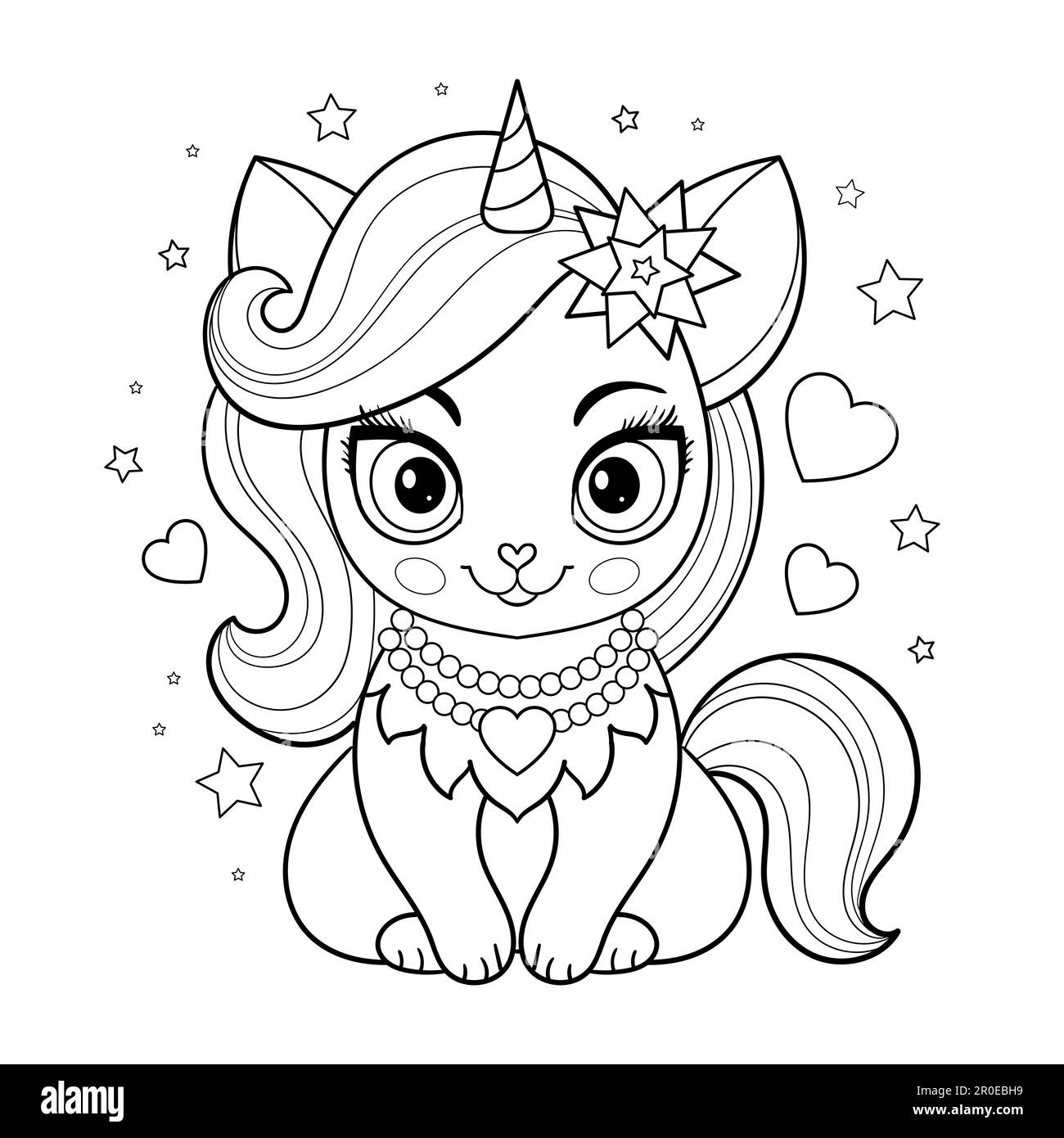 Baby Cat Coloring Pages Hi res Stock Photography And Images Alamy