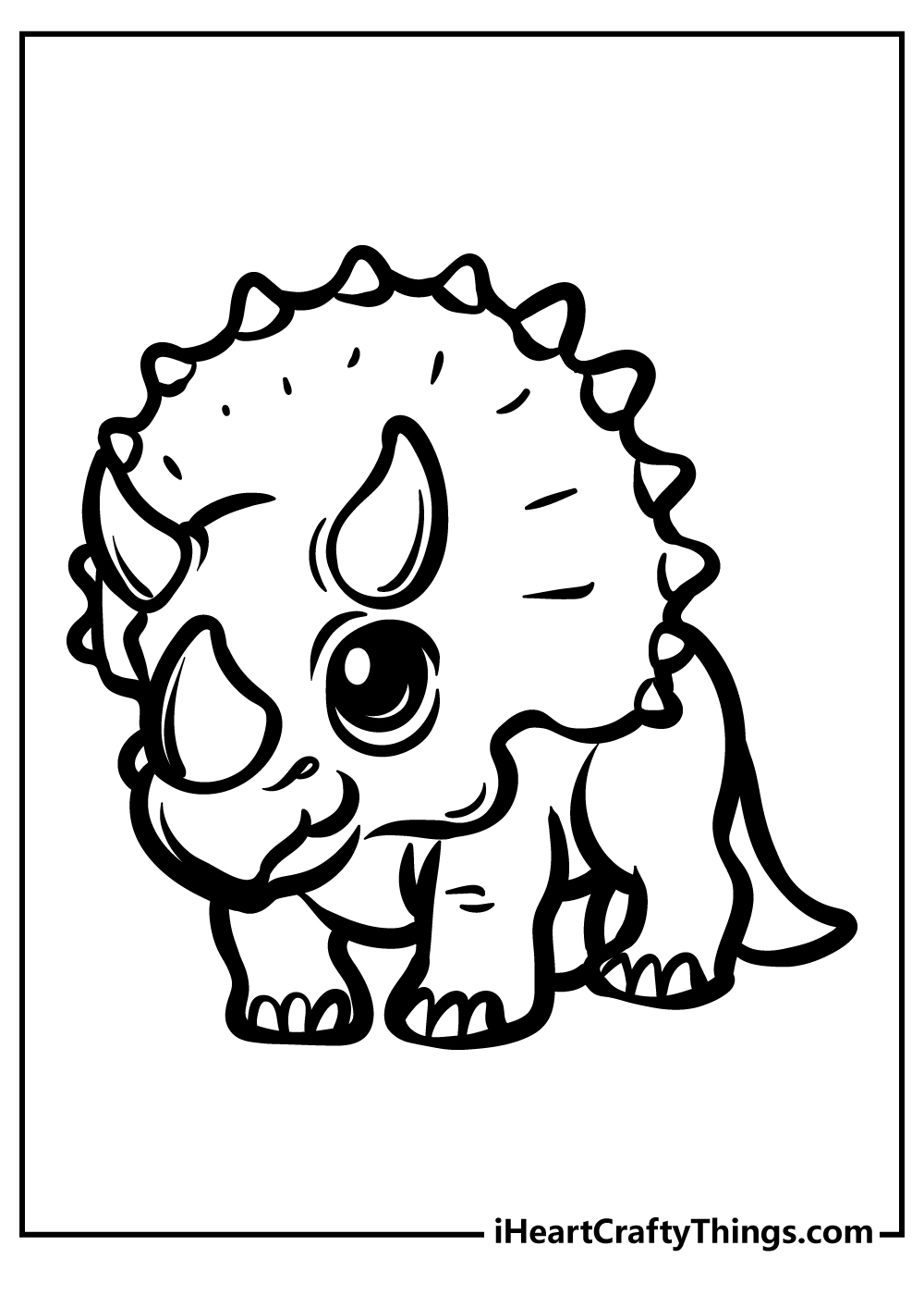 cute dinosaur pictures to color