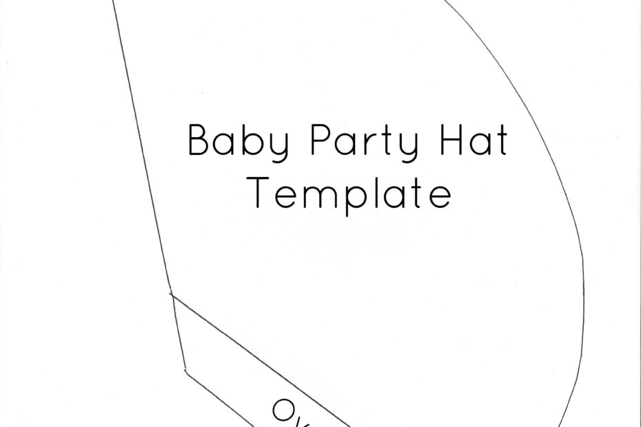 Baby Party Hats And FREE Printable Template The Crazy Craft Lady