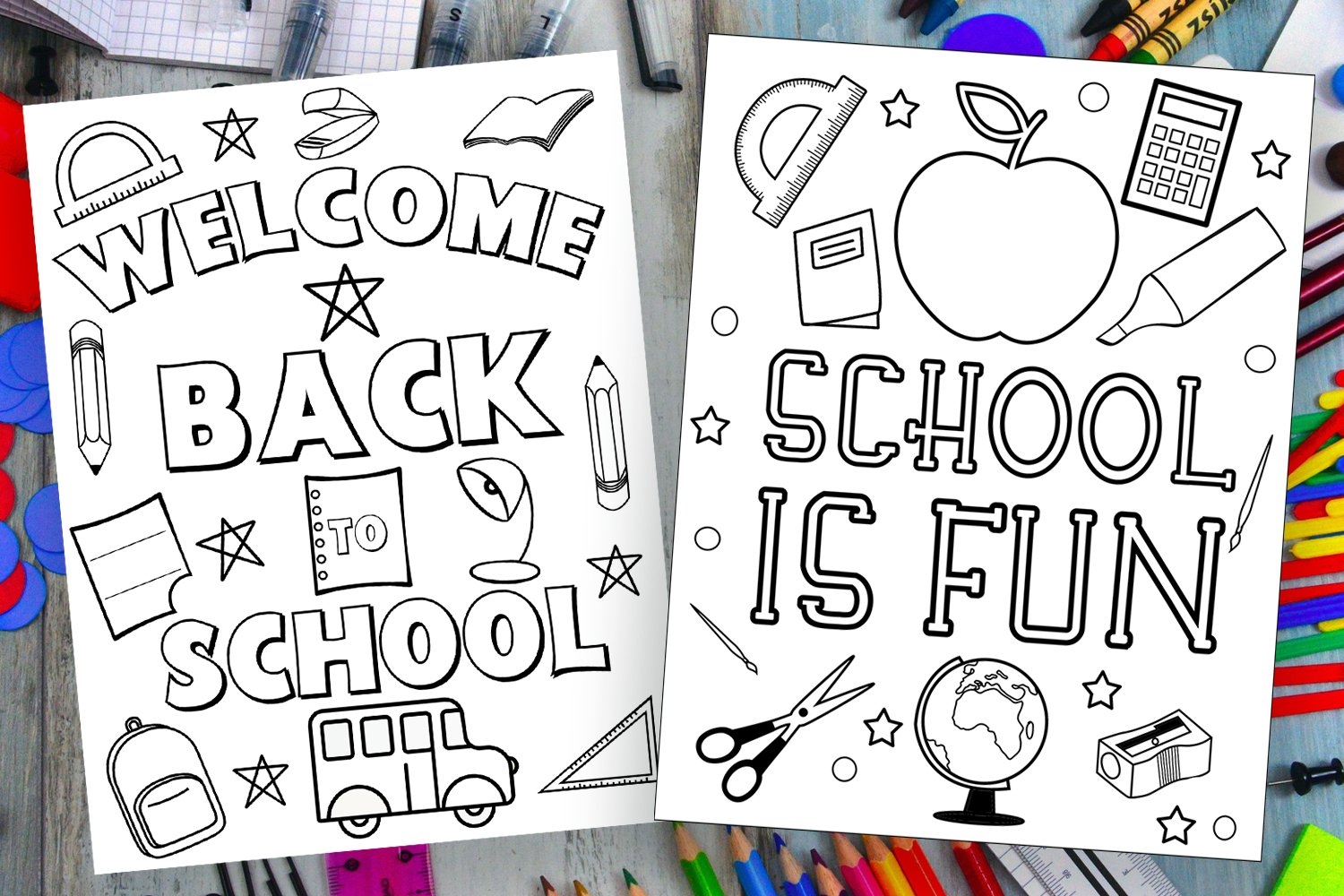 Back To School Coloring Pages I First Day School Coloring