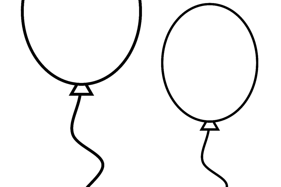 Balloons FREE Printable Template Planerium