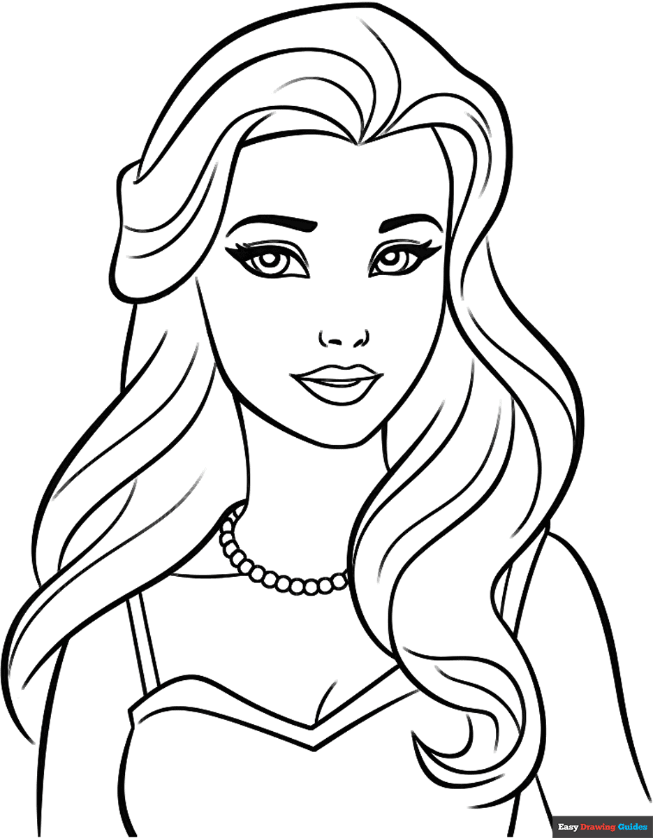 printable barbie coloring pages