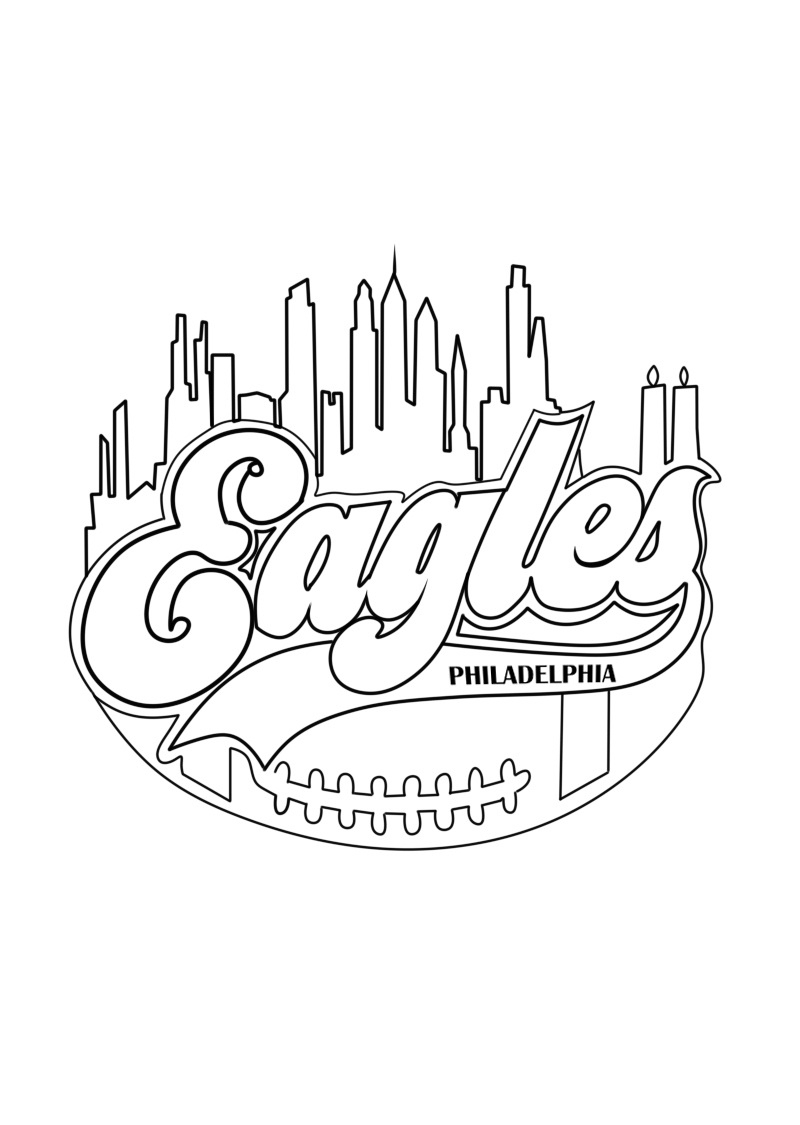 philadelphia eagles coloring sheets printable