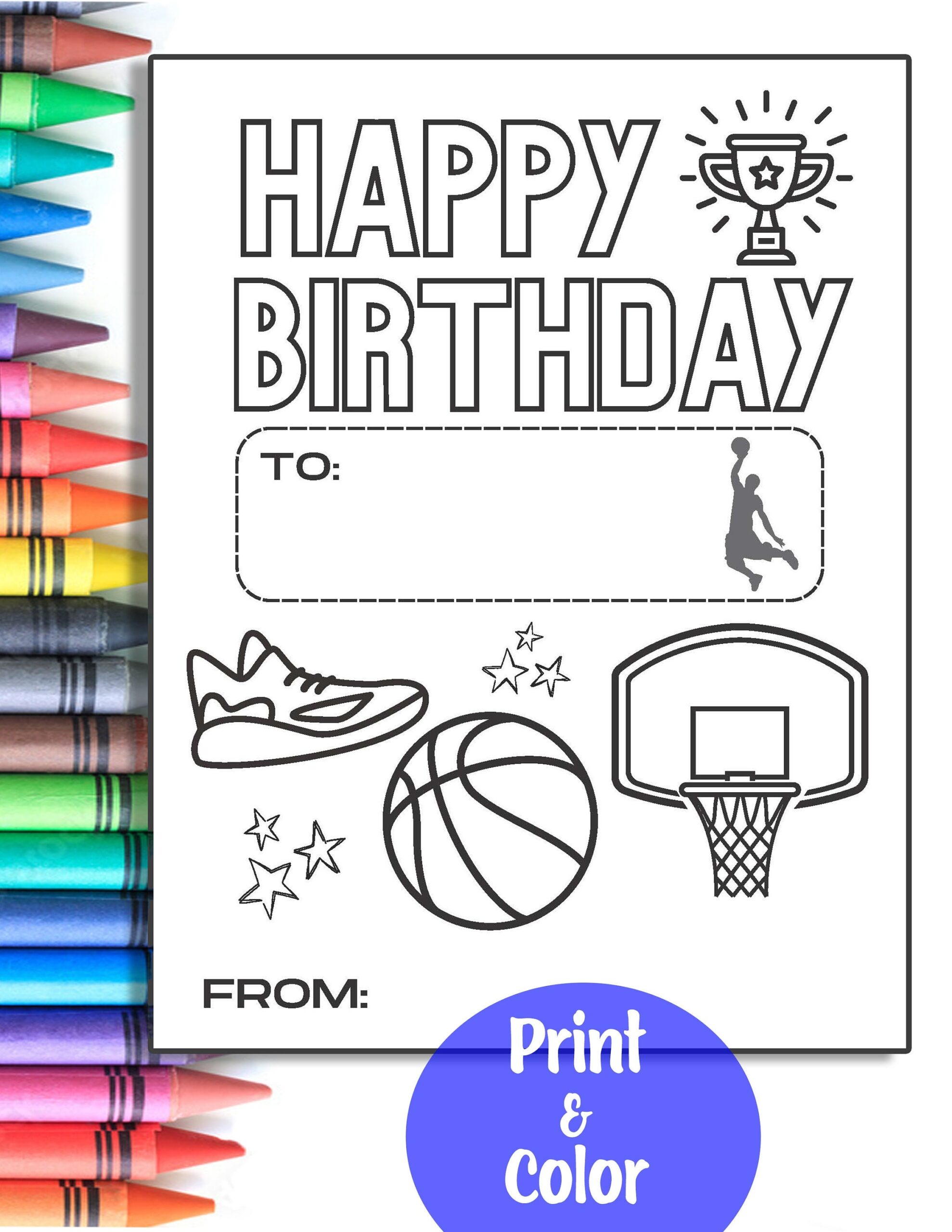 basketball pictures to color