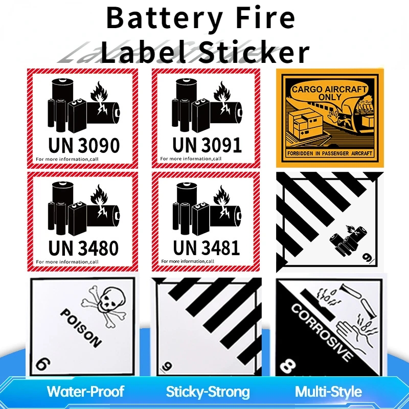 lithium battery label printable
