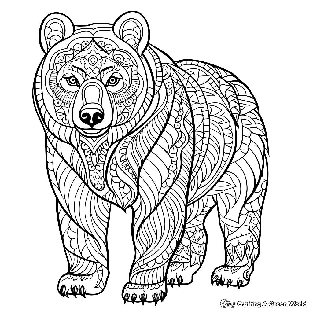 brown bear coloring pictures