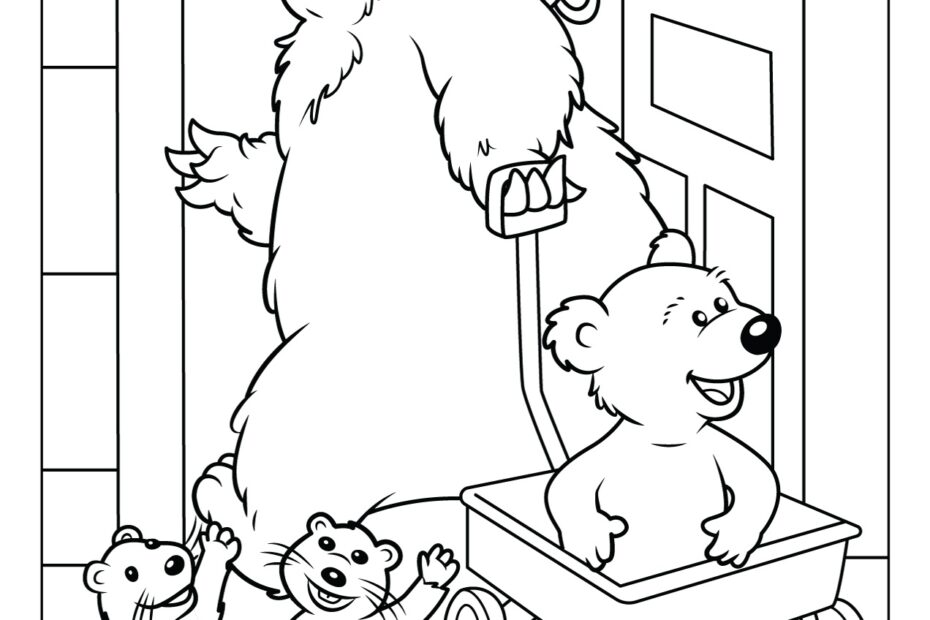 Bear In The Big Blue House Coloring Pages Free Printable PDFs WakeTheKids