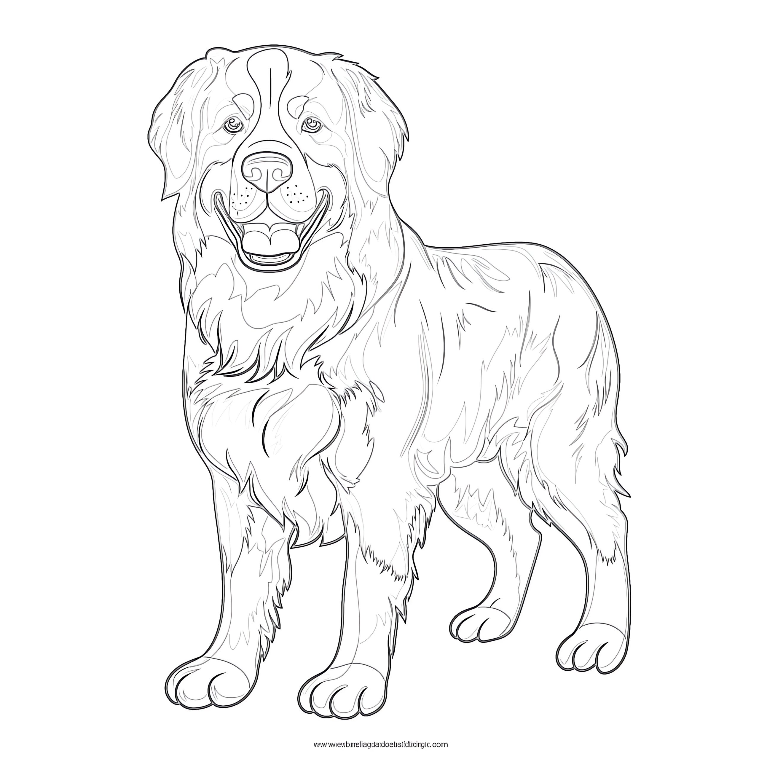 Bernese Mountain Dog Coloring Page Coloring Pages Mimi Panda
