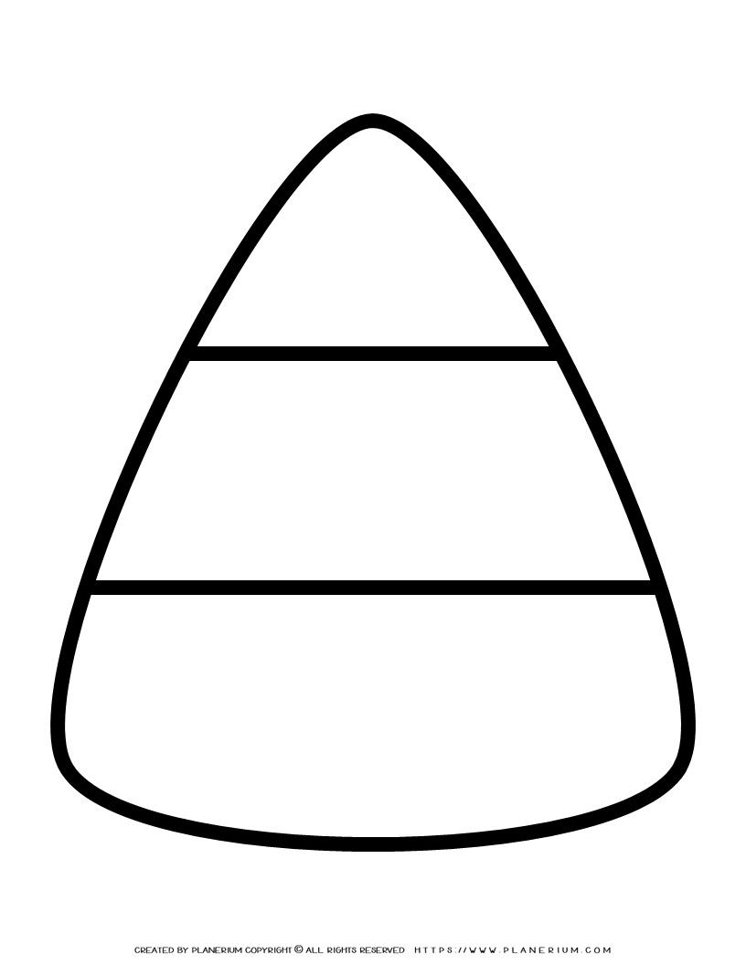 Big Candy Corn Template Printable For Coloring U0026 Crafts