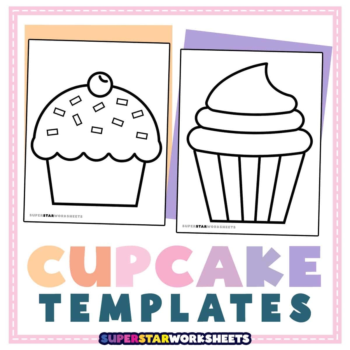 birthday cake template printable