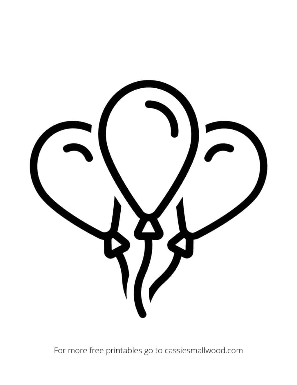 free printable balloon template