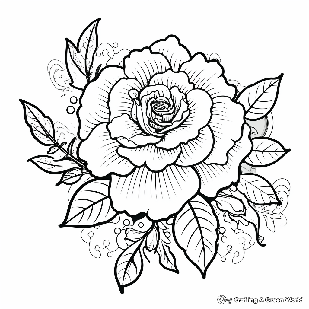 Black U0026 White Flowers Coloring Pages Free U0026 Printable Worksheets Library