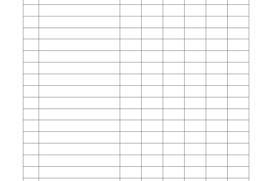 Blank Class Schedule Template Word PDF Highfile