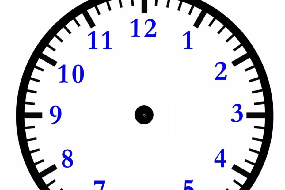 Blank Clock Faces For Teaching Aids Time Worksheets