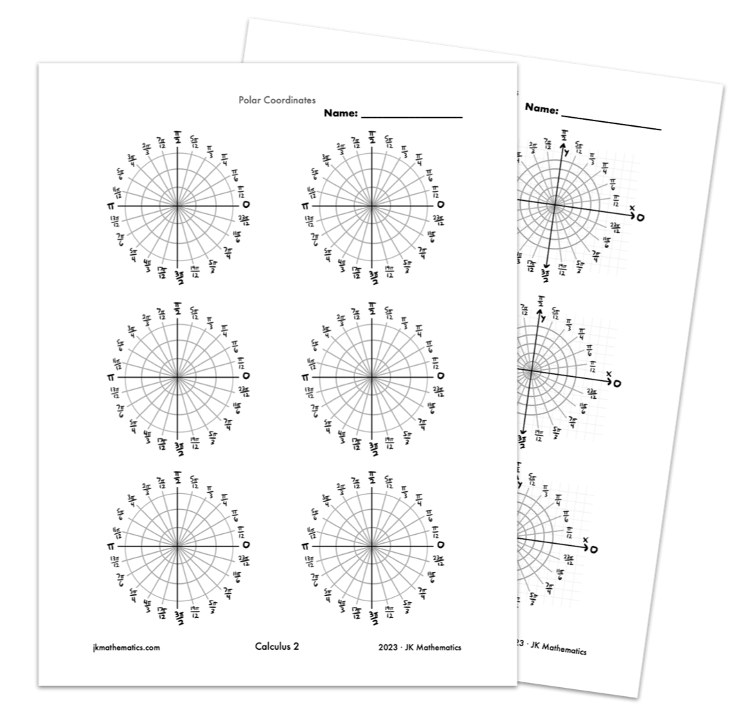 Blank Polar Coordinate Systems Worksheet