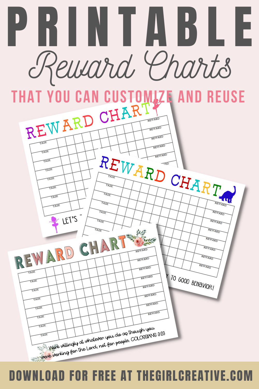 free printable charts