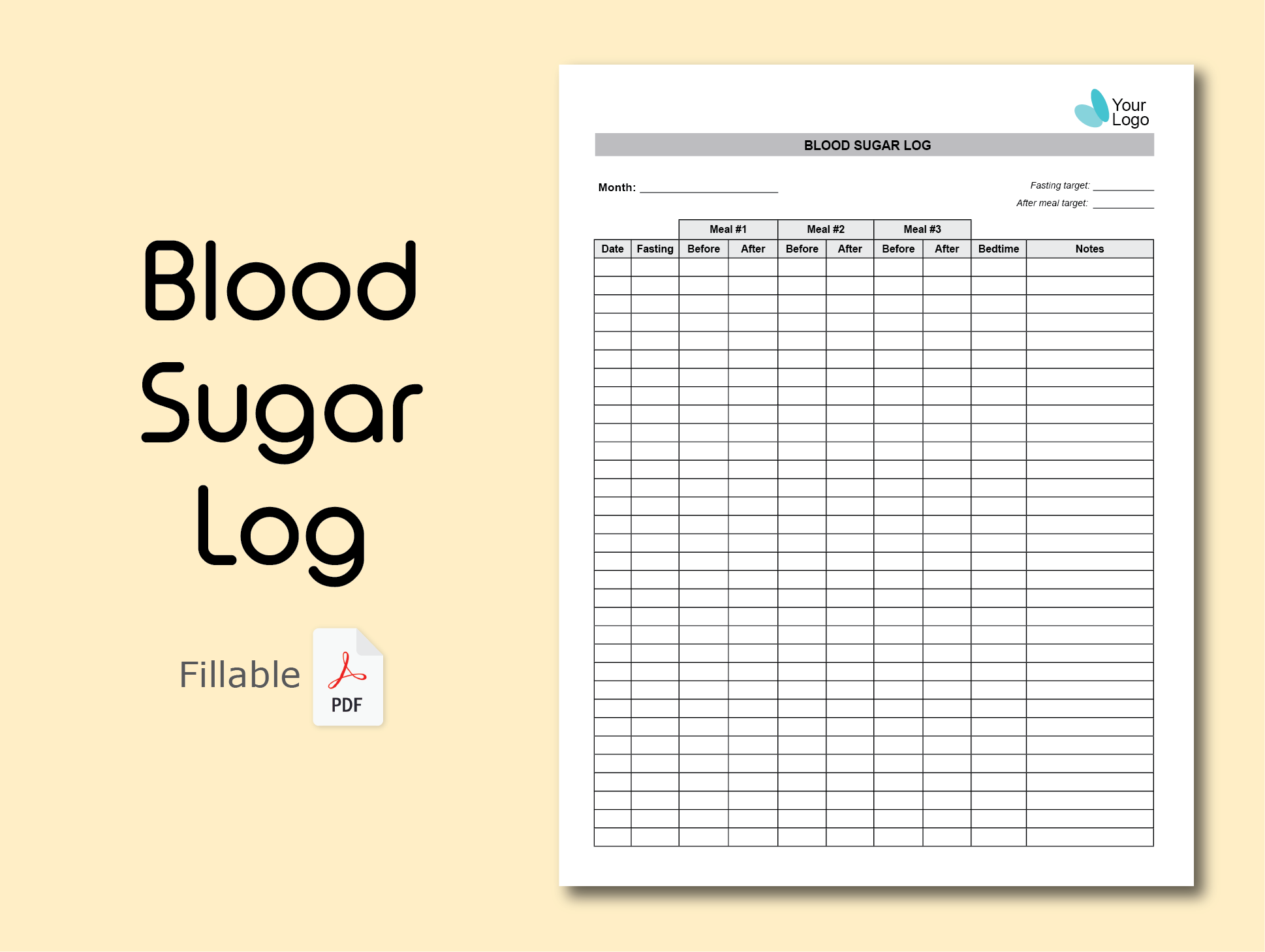 Blood Sugar Log